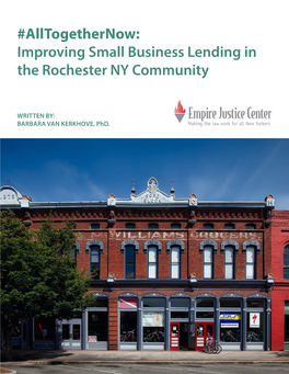 Improving Small Business Lending in the Rochester NY Community