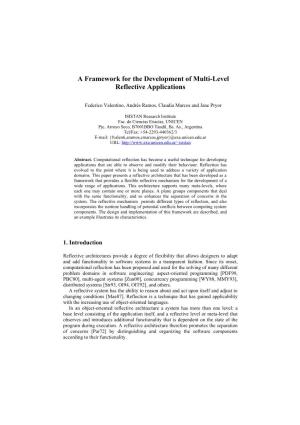 A Framework for the Development of Multi-Level Reflective Applications