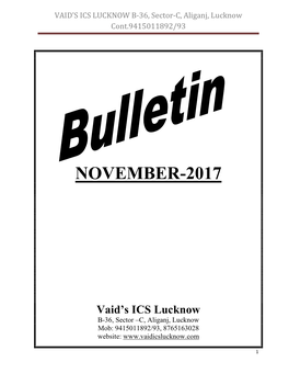 Bulletin November, 17 (English)