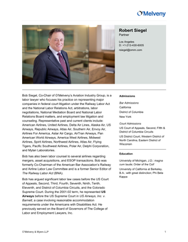 Robert Siegel Partner