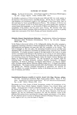 Inscriptiones Graecae Consilio Et Auctor. Acad. Litt. Reg. Boruss. Editae. Vol