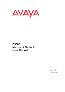 C3000 Microsoft Outlook User Manual