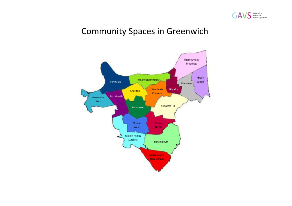 Community Spaces in Greenwich