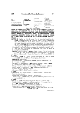 301 Consigned by Haras Du Quesnay 301