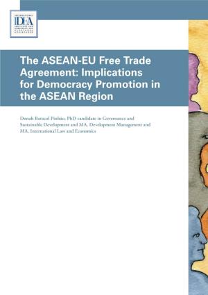 The ASEAN-EU Free Trade Agreement: Implications for Democracy Promotion in the ASEAN Region