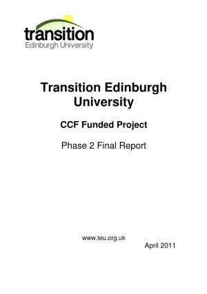 Transition Edinburgh University