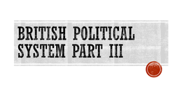 British Political System Part