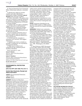 Federal Register/Vol. 72, No. 191/Wednesday, October 3, 2007