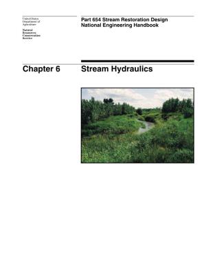 Chapter 6 – Stream Hydraulics