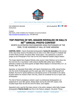Top Photos of Nfl Season Revealed in Hall's 48Th