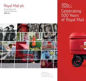 Royal Mail Plc – Annual Report and Financial Statements 2015-16