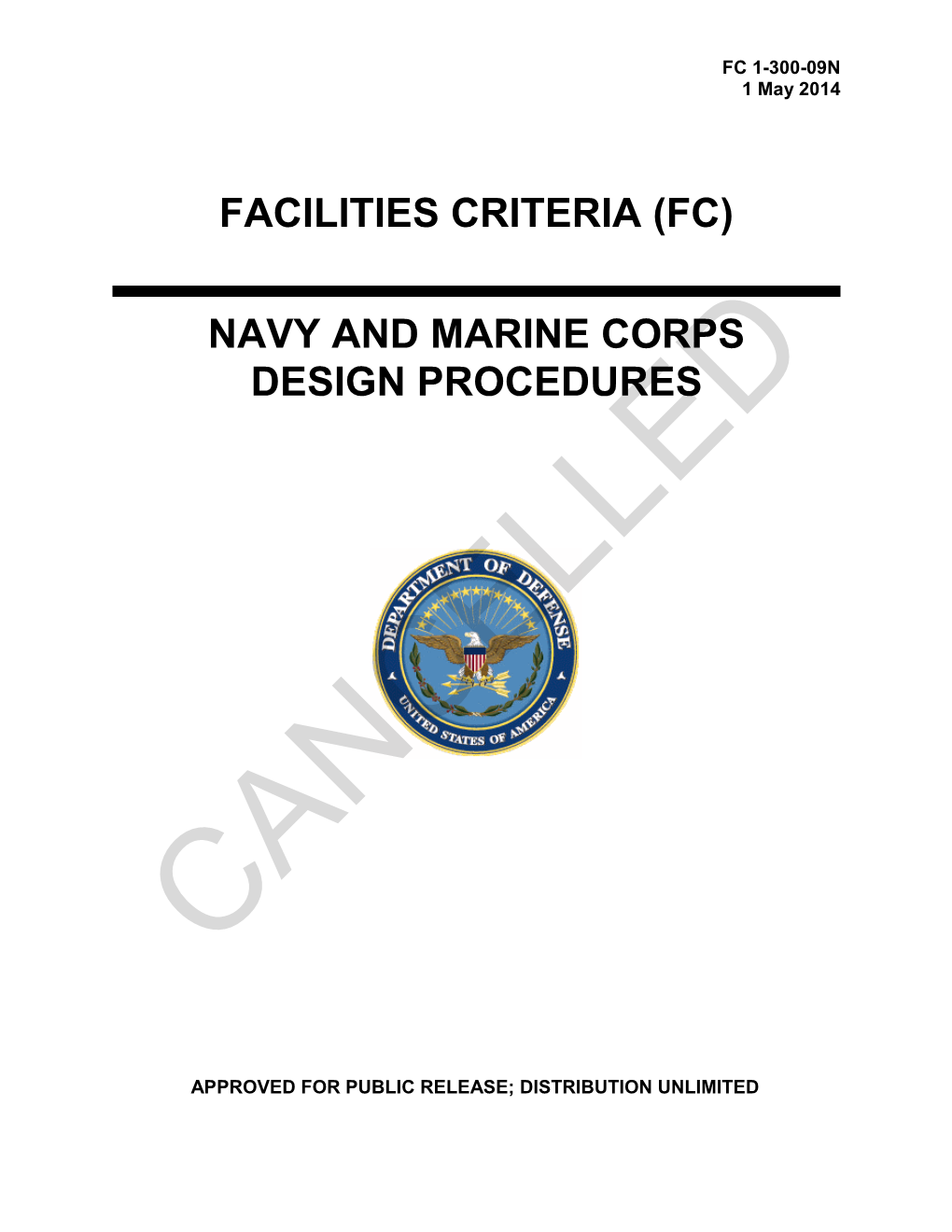 FC 1-300-09N Navy and Marine Corps Design Procedures