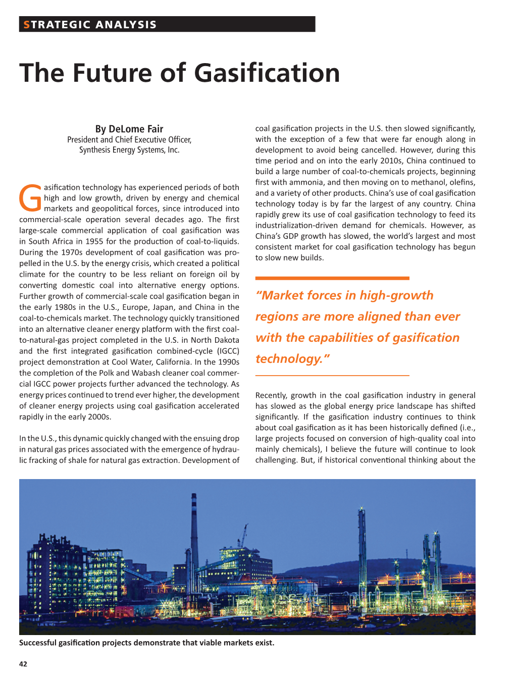 The Future of Gasification