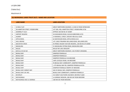 [Tabled Doc] Attachment a (B) ABORIGINAL LANDS TRUST