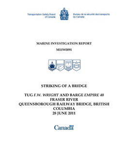 Marine Investigation Report M11w0091