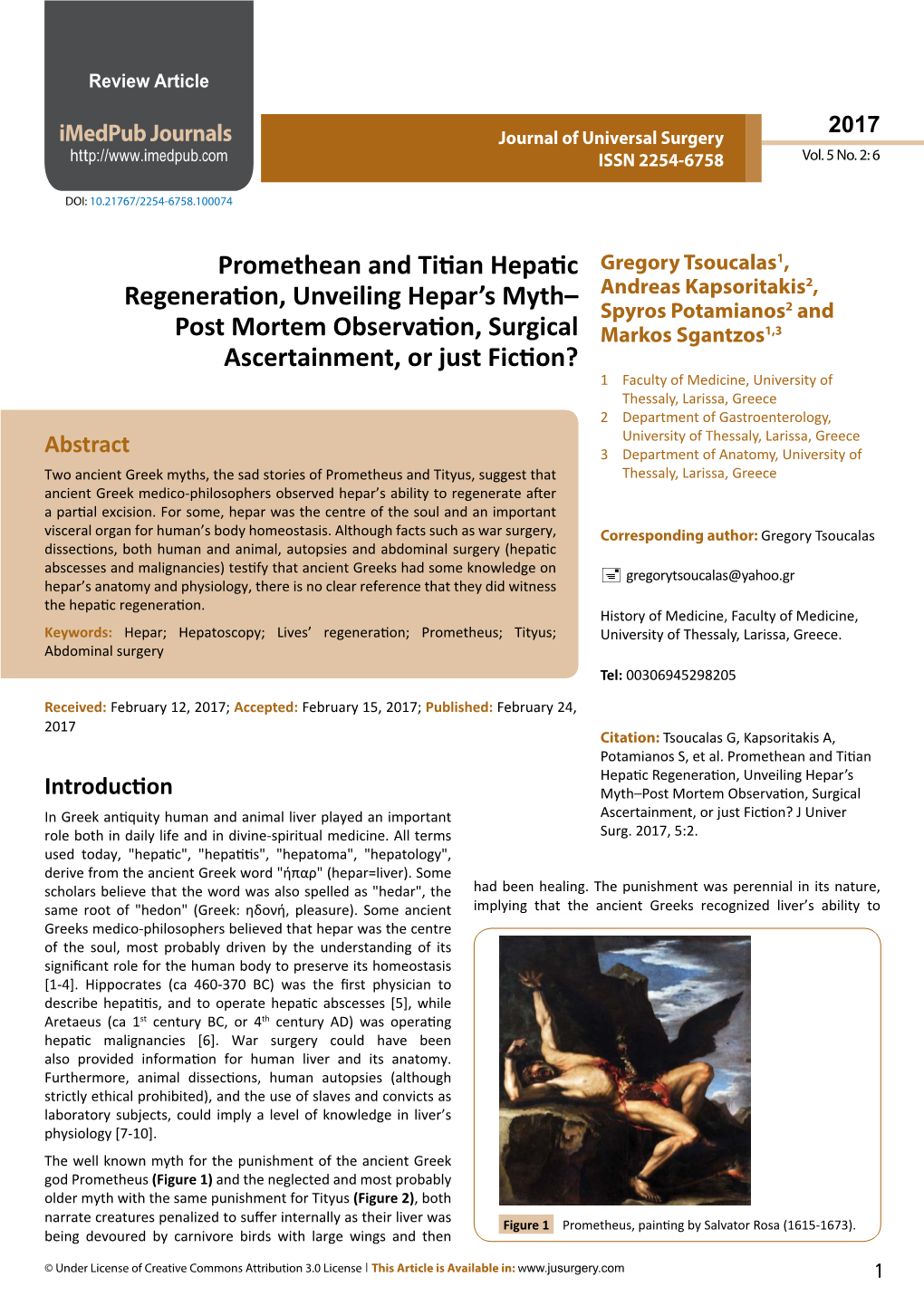 Promethean and Titian Hepatic Regeneration, Unveiling Hepar's