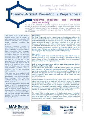 Pandemic Measures and Chemical Process Safety