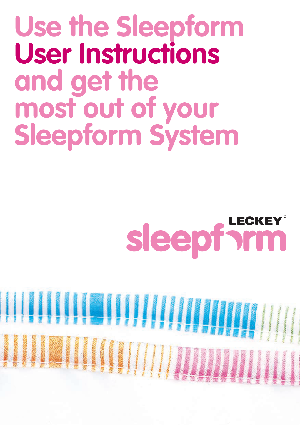 Sleepform Support System Owner's Manual