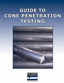 Guide to Cone Penetration Testing