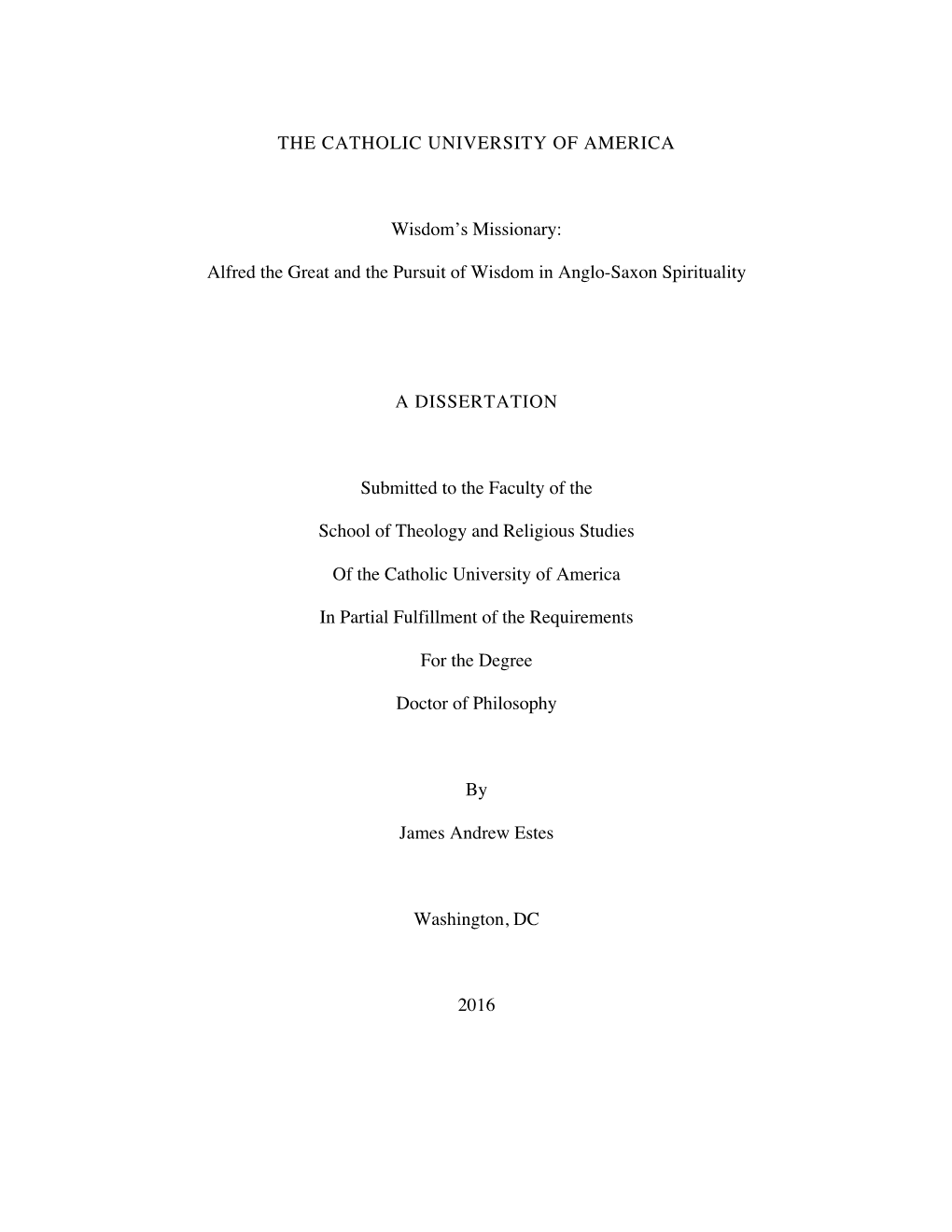 Alfred the Great and the Pursuit of Wisdom in Anglo-Saxon Spirituality