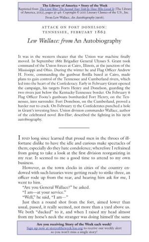 Lew Wallace, an Autobiography (1906)