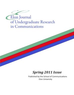 In Communications Elon Journal of Undergraduate Research