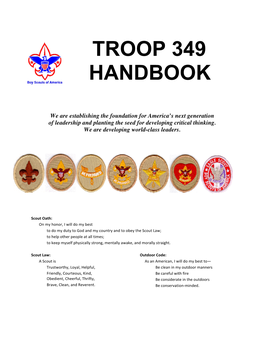 Troop 349 Handbook
