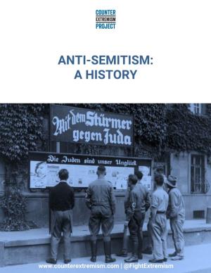 Anti-Semitism: a History