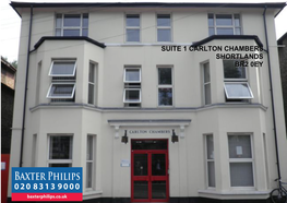 Suite 1 Carlton Chambers Shortlands Br2 0Ey