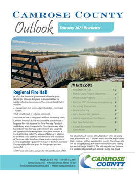 Camrose County Outlook February 2021 Newsletter