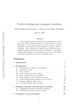 Cyclic Rewriting and Conjugacy Problems
