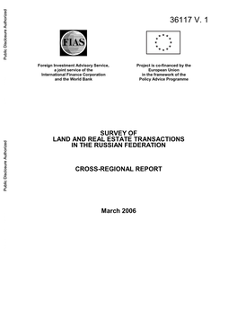 Survey of Land and Real Estate Transactions in the Russian Federation