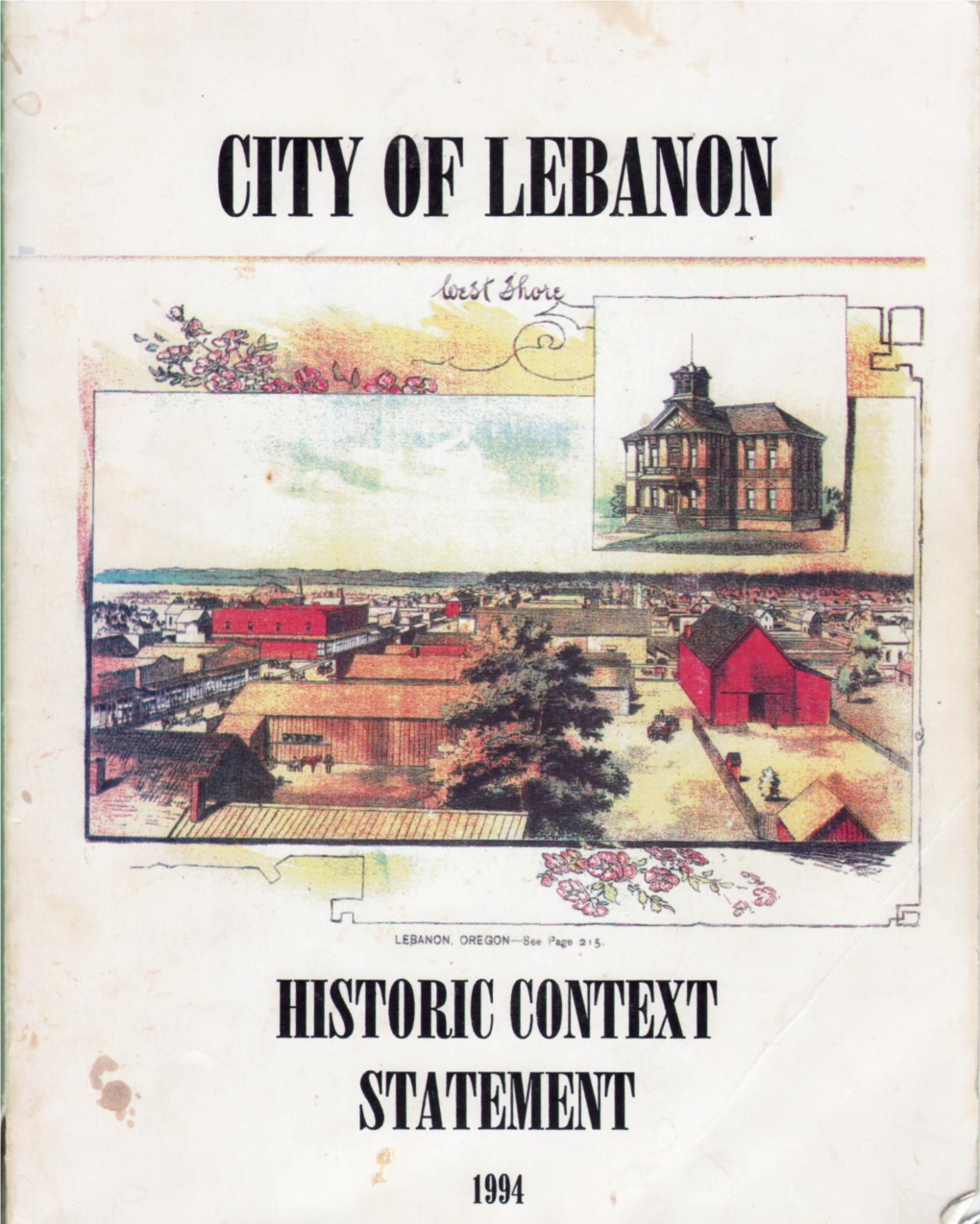 City of Lebanon Historic Context Statement