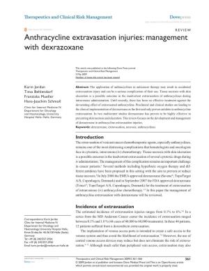 TCRM-3694-Anthracycline Extravasation