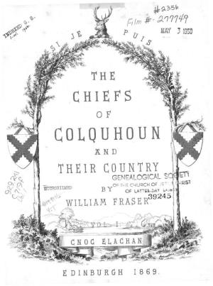 The Chiefs of Colquhoun and Their Country, Vol. 1