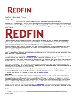 Redfinnow Expands to Phoenix