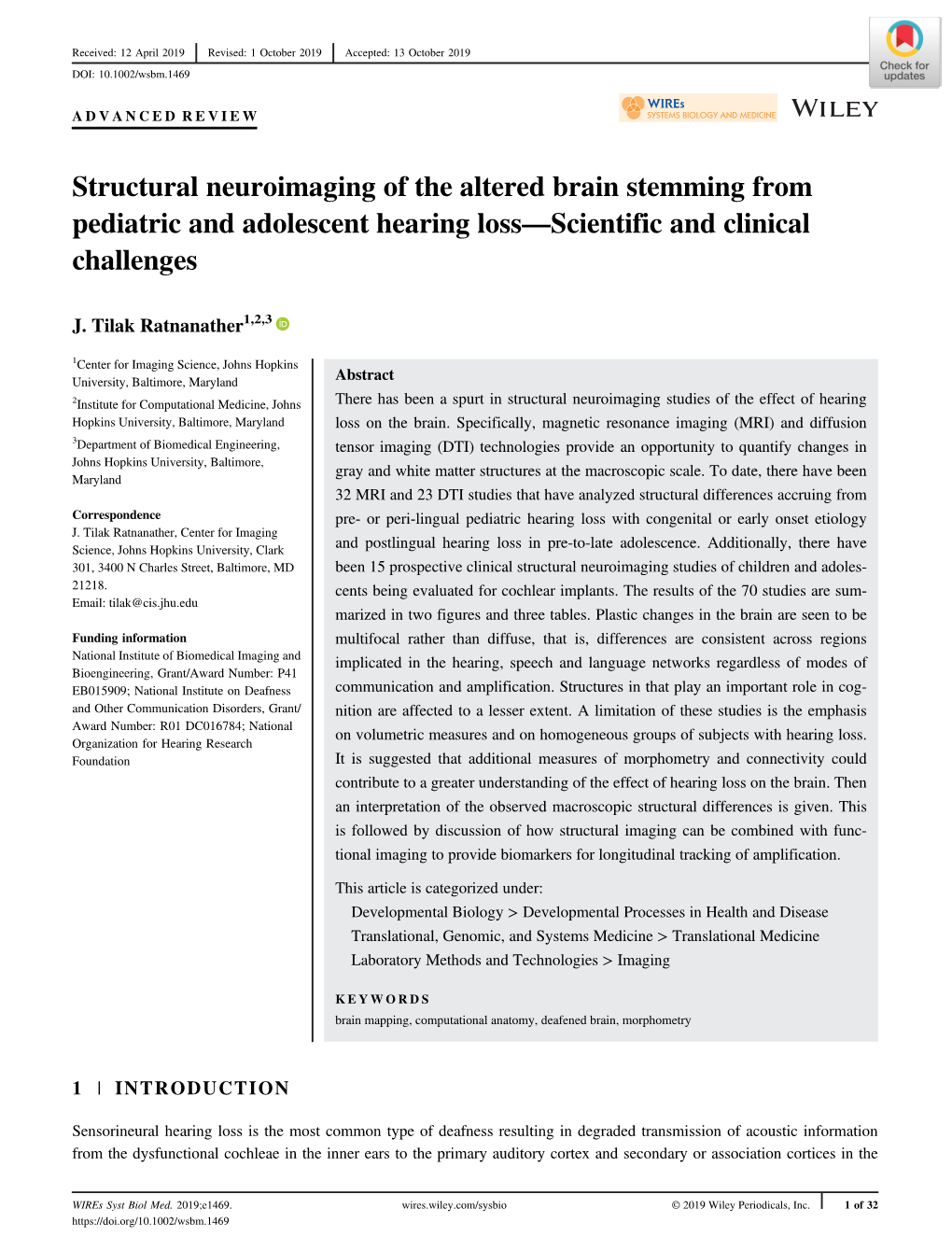 Structural Neuroimaging of the Altered Brain Stemming from Pediatric and Adolescent Hearing Loss—Scientific and Clinical Challenges