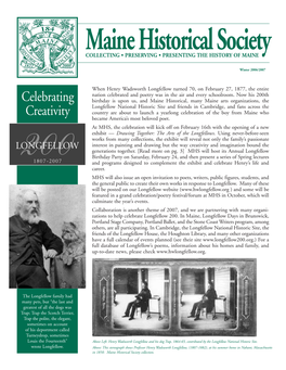 Maine Historical Society COLLECTING • PRESERVING • PRESENTING the HISTORY of MAINE