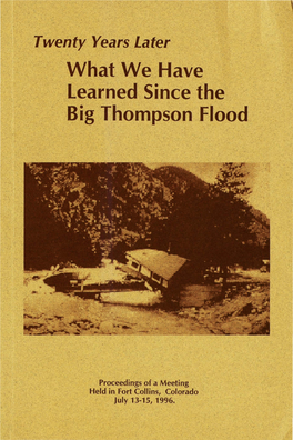 Big Thompson Flood