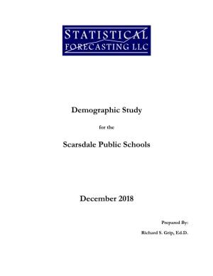 Demographic Study for the Scarsdale Public Schools