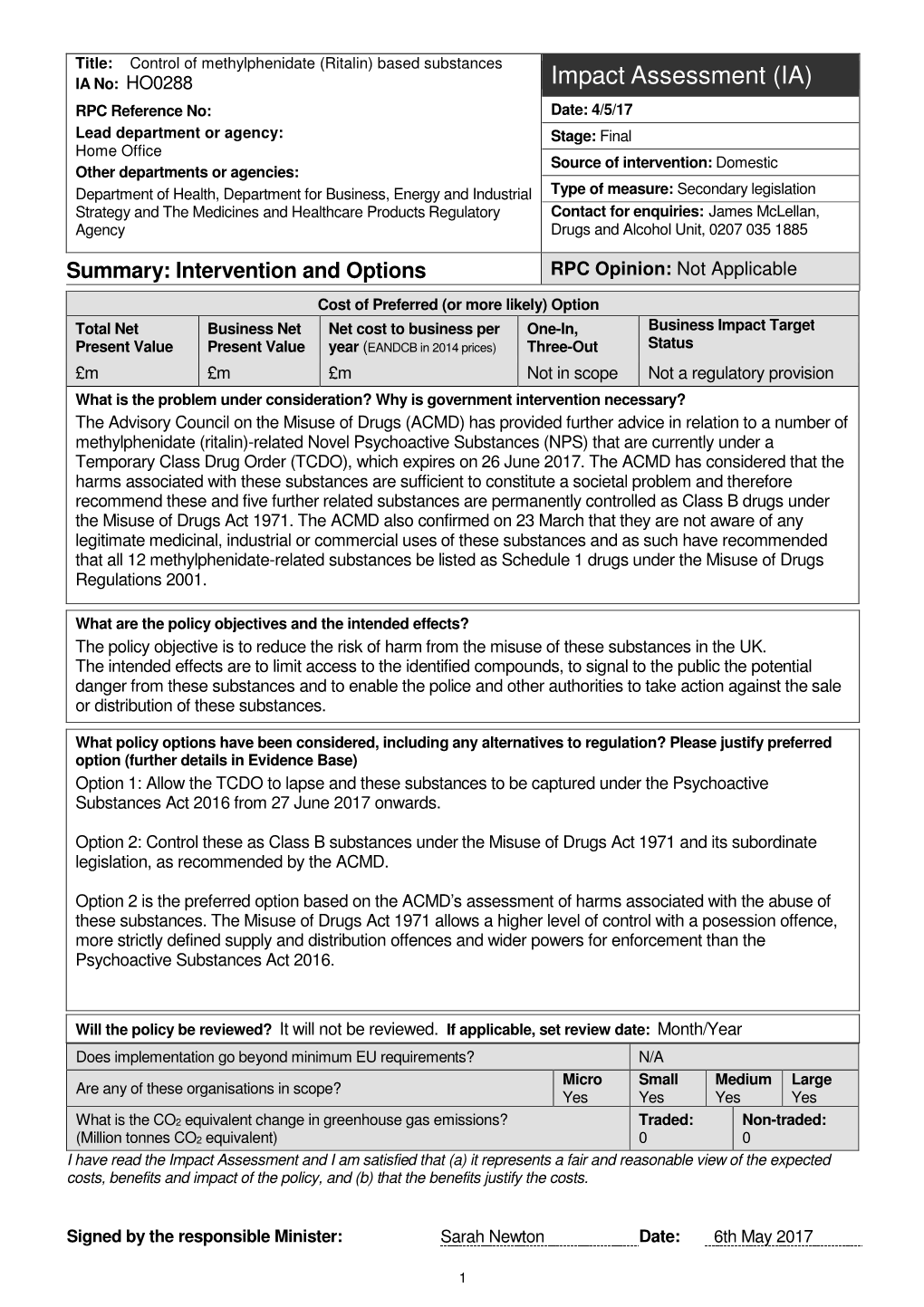 The Misuse of Drugs (Amendment) (England, Wales and Scotland