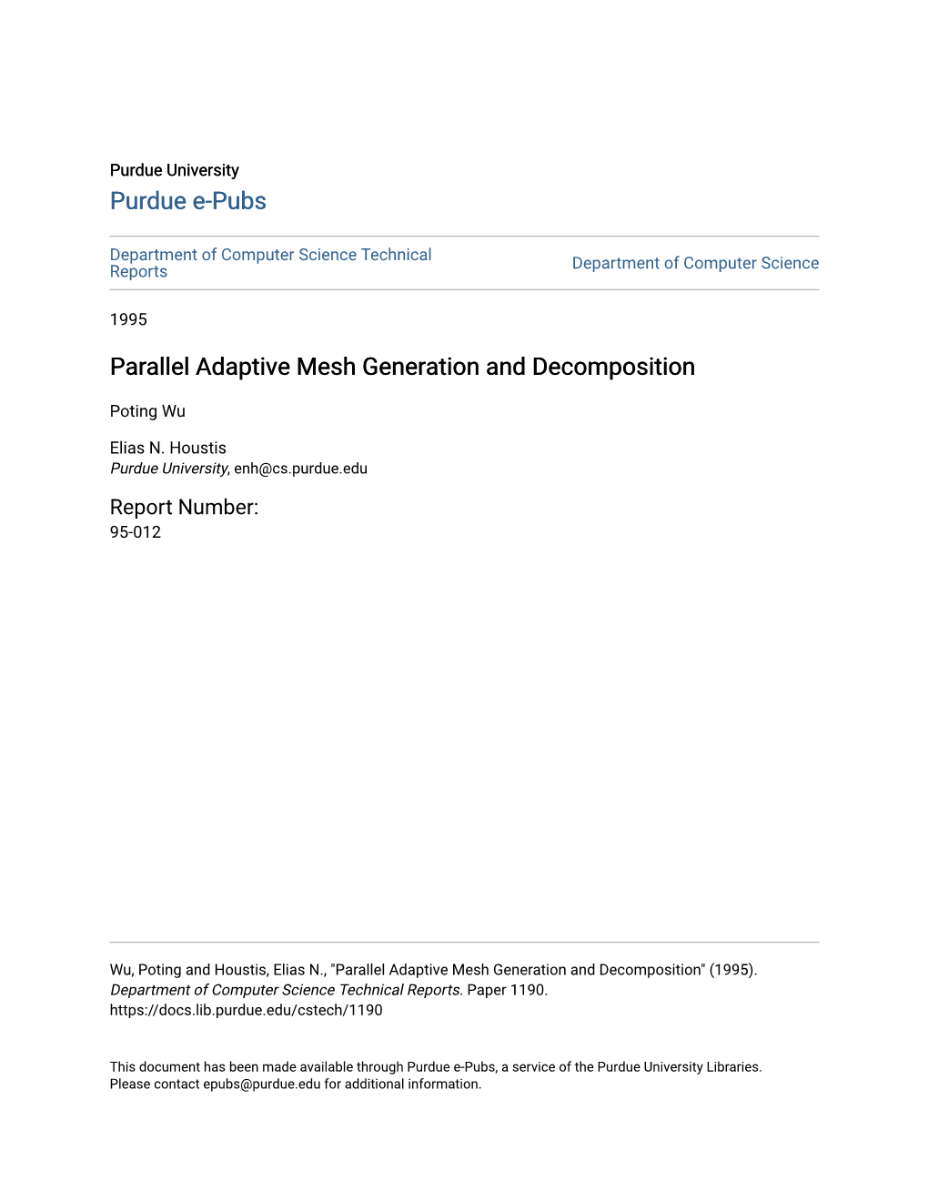 Parallel Adaptive Mesh Generation and Decomposition