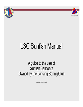 LSC Sunfish Manual