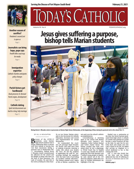 Jesus Gives Suffering a Purpose, Bishop Tells Marian Students