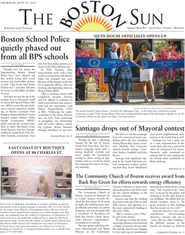 Boston School Police Quietly Phased out from All BPS Schools