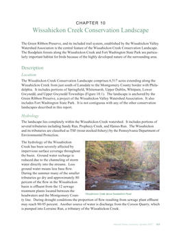 Wissahickon Creek Conservation Landscape