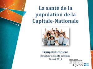 La Santé De La Population De La Capitale-Nationale