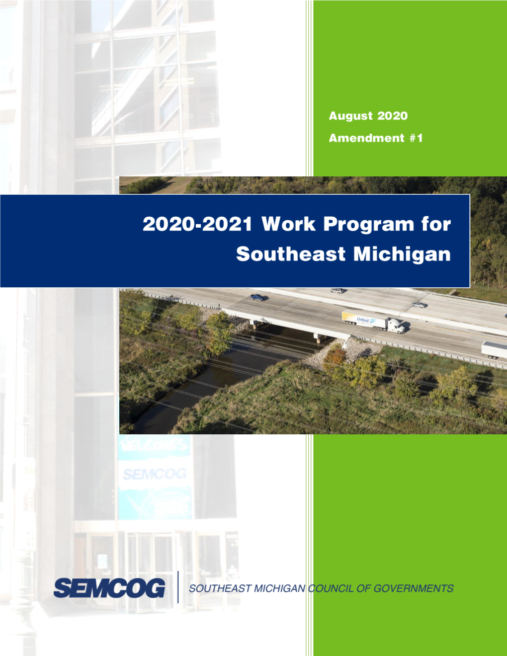 2020-2021 Work Program for Southeast Michigan Amendment #1