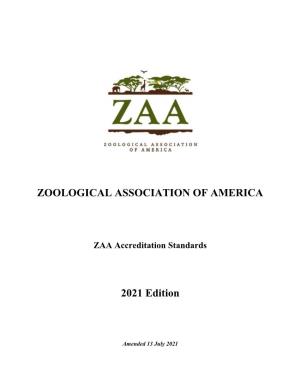 ZAA Accreditation Standards