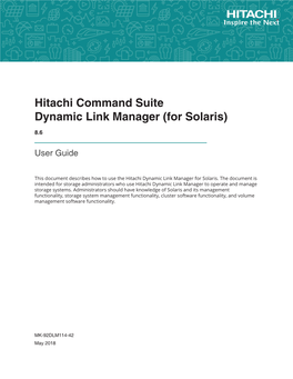 (For Solaris) User Guide Contents